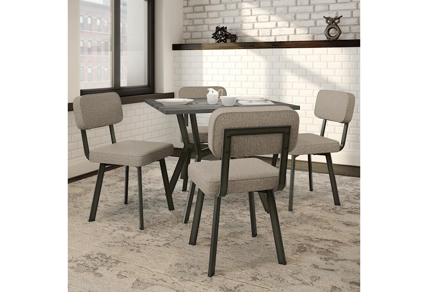 Industrial - Amisco 5-Piece Norcross Table Set by Amisco at Esprit Decor Home Furnishings